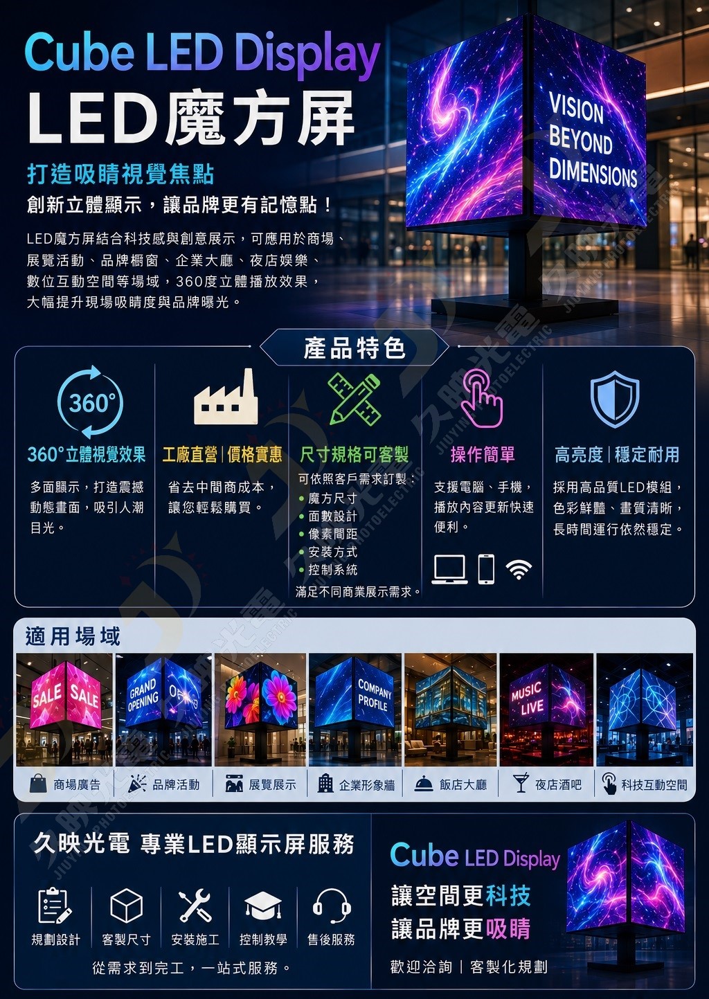 LED魔方屏 Magic Cube LED Display